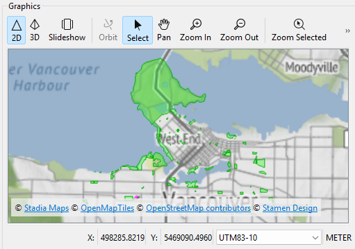 Spatial data in Visual Preview